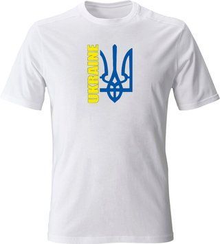футболка Україна тризуб(арт юкрейн тризуб)опт та роздріб футболка UKRAINE тризуб фото